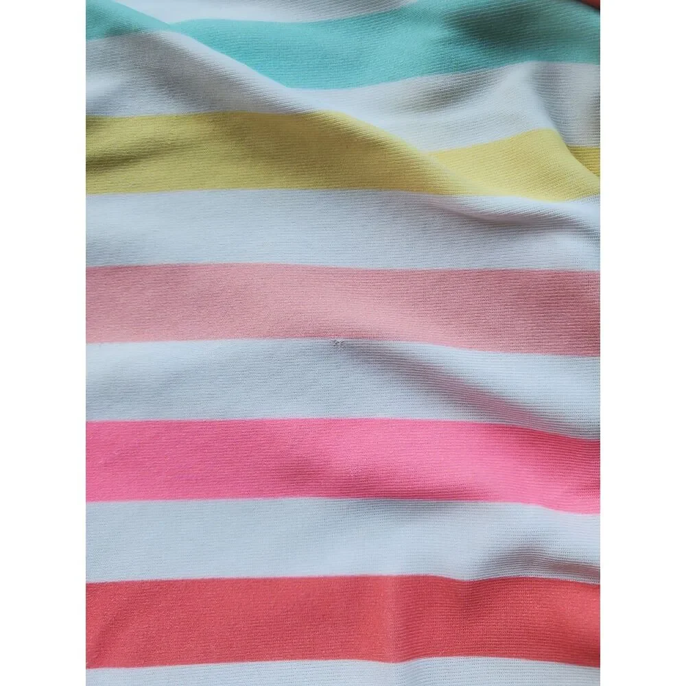 18-24M Lot of 3 Rashguard Swim Set for Toddler Girls Rainbow Stripes FAIR/Play